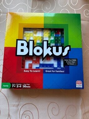 Mattel Blokus Board Game - Red, Yellow, Green, Blue